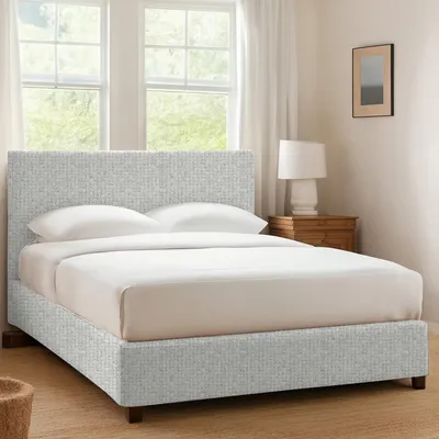 Immagine prodotto di Dmora Letto Singolo Dagenham 110x213 cm Marrone Chiaro, Sfoderabile Contenitore  Italy