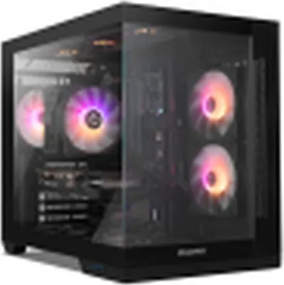 Produktbild von NOX Hummer Astra Neo Black, Midi Tower, PC, Schwarz, ATX, ITX, micro ATX, SPCC, Stahl, Gehärtetes Glas, Gaming