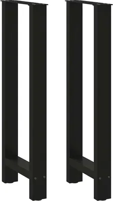 Obrázek produktu pro Nohy barového stolu černé 2 ks 50 x (100-101) cm ocelové