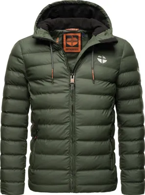 Produktbild von Stone Harbour Herren Winterjacke Regenjacke Steppjacke Fleece Gefüttert Zaharoo Olive Gr. 46 - S