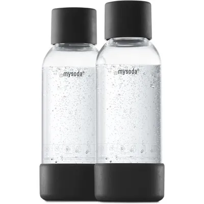 Produktbild von Mysoda 0,5L Wasserflaschen 2er-Set, Black
