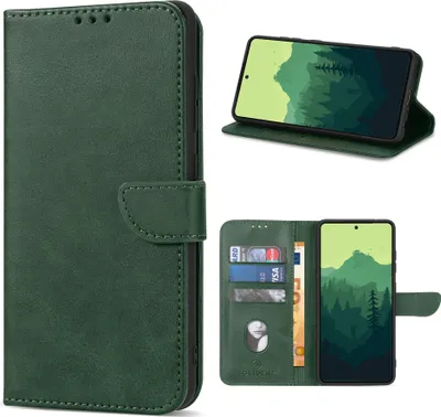 Produktbild von Solidenz Bookcase Hülle Samsung Galaxy A56 / A36 - Groen