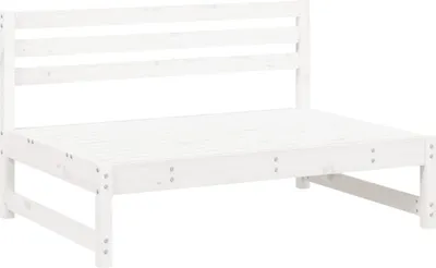 Immagine prodotto di vidaXL Divano da giardino bianco 120x80 cm in legno massello di pino