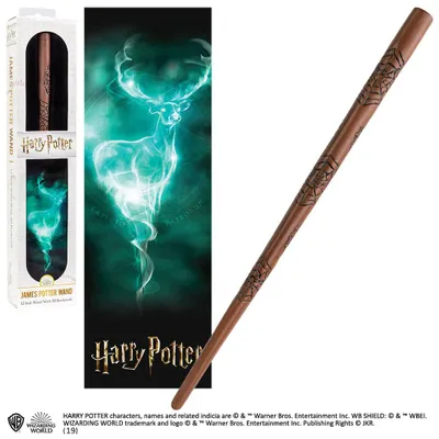 Produktbild von Noble Collection Harry Potter PVC Zauberstab-Replik James Potter 30 cm NOB6329