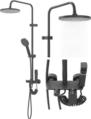 Produktbild von Granitan | Duschset CLEO - Gun Grey - 3-funktional - Elegantes Design für modernes Bad