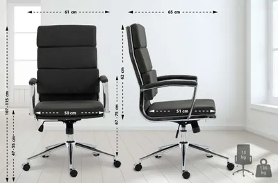 Produktbild von Bürostuhl Cleveland Stoff dunkelgrau