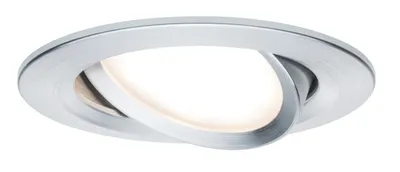 Produktbild von Paulmann Premium Einbauleuchten Set Coin Slim rund schwenkbar LED 1x6,8W 2700K 230V 51mm Alu ged./Alu