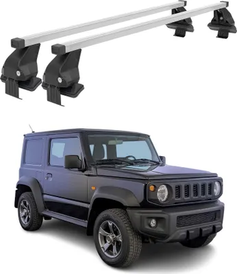 Image de Barres de toit Menabo pour Suzuki Jimny mk4 2018-2025 50 kg acier argenté 2x