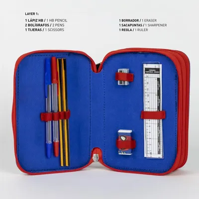 Imagen del producto de Astuccio 3 Zip Spiderman