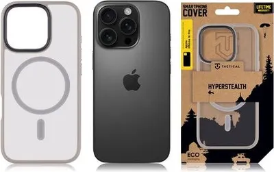 Immagine prodotto di Cover posteriore tattica MagForce Hyperstealth per iPhone 16 Pro grigio chiaro