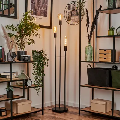 Produktbild von Oia moderne Stehlampe aus Metall in Schwarz