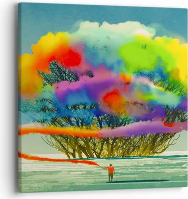 Produktbild von Bild auf Leinwand - Leinwandbild - Abstraktion Natur - 40x40cm - Wand Bild - Wanddeko - Wandbilder - Leinwanddruck - Bilder - Kunstdruck - Wanddekoration - Leinwand bilder - Wandkunst - AC40x40-3728