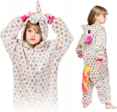 Produktbild von Onesie Kigurumi Kinder Einteiler Pyjama Warm Trainingsanzug Jumpsuit M