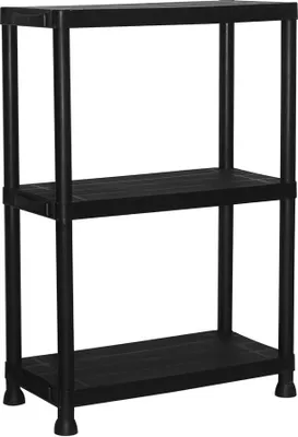 Obrázek produktu pro Marbueno police 3 police plastová černá 61x31x91 cm zahrada 10536