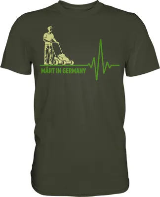 Produktbild von Rasenmäher T-Shirt Garten Humor Gärtner Gartenarbeit Geschenk – Urban Khaki / XXL