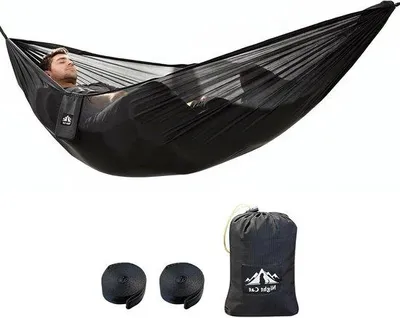 Productafbeelding van Ultralichte XXL Campinghangmat voor 1 Persoon - Ideaal voor Reizen, Tuin en Bosgebruik