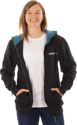 Produktbild von Zipp-Jacke "SIMSON" - Schwarz/Hellblau, Größe: S
