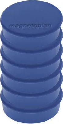 Produktbild von Magnetoplan 16645614 Magnet Discofix Hobby 6 Stück, dunkelblau