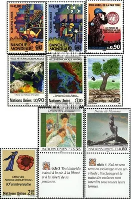 Produktbild von Briefmarken UNO - Genf 1989 Mi 173-181 (kompl.Ausg.) Jahrgang 1989 komplett gestempelt Weltbank