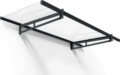 Produktbild von Palram - Canopia Vordach Eifel 2050 Anthrazit 93x205x19 cm