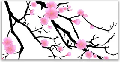 Produktbild von Acrylglasbilder 120x60 Wandbild Druck Zweige Blumen Kunst