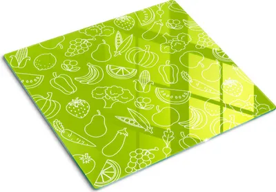 Obrázek produktu pro Kryt varné desky – Kryt na indukční desku – Ochranná skleněná deska – 60x52 cm – Skleněné ochranné desky na sporák –Tvrzené sklo –Ovoce a zelenina