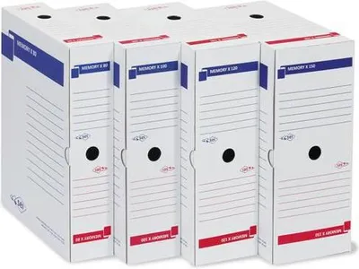Obrázok produktu pre SEI Rota 673212 Kartónový box na spisy Modrá, červená, biela