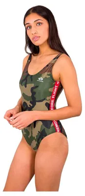 Productafbeelding van Alpha Industries RBF Tape Zwempak voor dames, stijlvol badpak, Wdl Camo