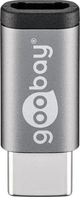 Obrázek produktu pro Goobay 56635, USB-C, USB 2.0 Micro-Buchse (Typ B), Černá