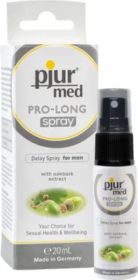 Produktbild von pjur med PRO-LONG spray - Verzögerungsspray für den Mann - mit Eichenrinden-Extrakt - reduziert Überempfindlichkeit (20ml)