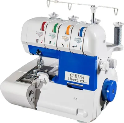 Produktbild von Carina OverLock 1300 I 2-, 3- und 4-fädiges Nähen I 12 Stichprogramme