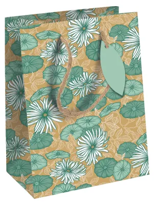 Produktbild von Clairefontaine 6x Geschenktasche Medium 21,5x10,2x25,3cm Grün 223926-3C