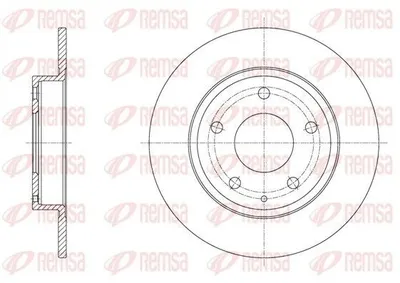 Produktbild von 2x REMSA Bremsscheibe 61575.00 hinten für MAZDA 3 Schrägheck (BM BN) 265mm 39mm