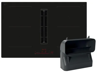 Produktbild von Bosch Serie 6 PVQ811H26E + HEZ9VDSB4, Schwarz, Integriert, 80 cm, Zonen-Induktionskochfeld, Keramik, 4 Zone(n)