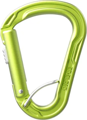HMS Strike Slider FG Karabiner von Edelrid in leuchtendem Grün; geeignet für Klettern.