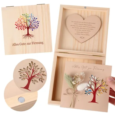 Immagine prodotto di Solidchoice - Contenitore per regali in denaro con cuore in legno