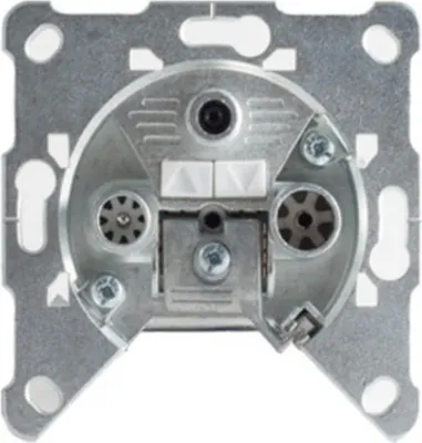 Produktbild von S/CONN maximum connectivity Antennensteckdose, SAT+BK mit Klemmtechnik, 10 dB (15-93002)