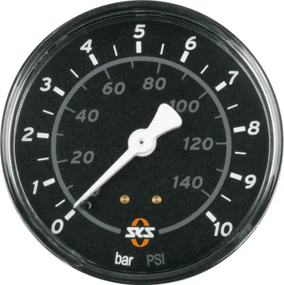 Immagine prodotto di Manometro SKS Airkompressor Compact 63mm, 10 bar, nero