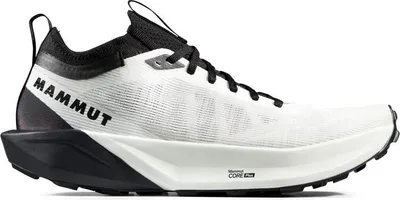 Produktbild von Aenergy Trail Speed Low Women - Gepolsterter Trailrunning-Schuh für Bestzeiten - Mammut, Farbe:white-black, Größe:4 UK / 36 2/3
