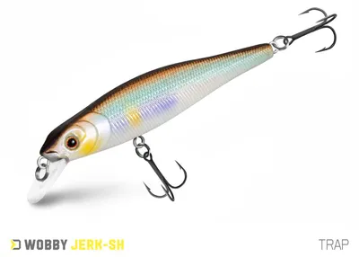 Produktbild von DELPHIN WOBBY JERK-SH, Suspender-Jerkbait, 8cm, TRAP, 6,5 g / 8 cm, 1Stk., 101007242