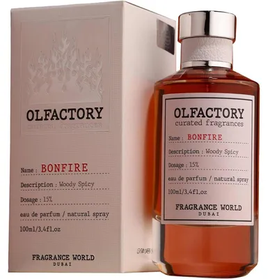 Imagen del producto de Fragrance World Olfactory Bonfire Eau de Parfum Unisex 100 Ml | Perfume Árabe Original