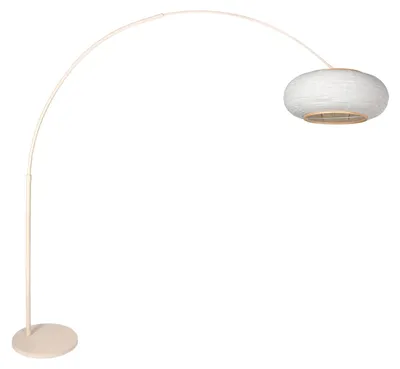 Produktbild von Steinhauer - stehlampe - Sparkled Light - crème - metall textil - bogenlampe - E27 - 4677CR