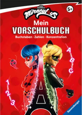 Image de Miraculous: Das große Vorschulbuch - Buchstaben, Zahlen, Konzentration