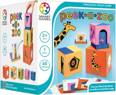Produktbild von SmartGames Peek-a-Zoo, 2 Jahr(e), 5 Stück(e), Karton