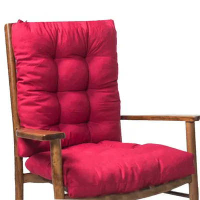 Imagen del producto de 2 unidades/juego: Cojín para mecedora, cojín grueso para asiento, cojín para sillón de ratán, cojín para silla de jardín, con respaldo y asiento