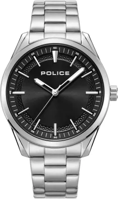 Produktbild von POLICE Herrenuhr Quarzuhr silber / schwarz onesize Herren 42 mm PEWJG0018204, PEWJG0018205, PEWJG0018206