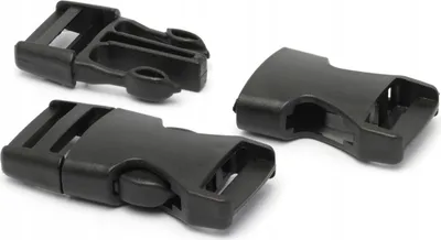 Produktbild von 10 Stück Kunststoffschnallen, 20 mm, schwarz
