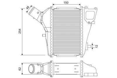 Produktbild von VALEO 818686 Ladeluftkühler LLK für HONDA CR-V III (RE) Turbo Intercooler