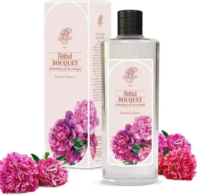 Produktbild von Rebul Eau de Cologne | Kölnisch Wasser für Herren Glasflasche After Shave, Cologne, Rasierwasser für Herren und Damen - Bouquet 250ml