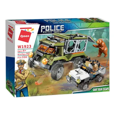 Produktbild von QMAN 1923 Wildlife Rescue Bauspielzeug mit Bären